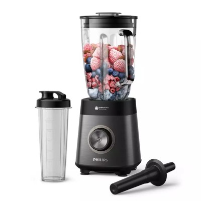 Блендер PHILIPS стаціонарний Series 5000, 1200Вт, чаша-2000мл, скло, склянка в комплекті, чорний (HR3041/00) Блендер PHILIPS стаціонарний Series 5000, 1200Вт, чаша-2000мл, скло, склянка в комплекті, чорний (HR3041/00)
