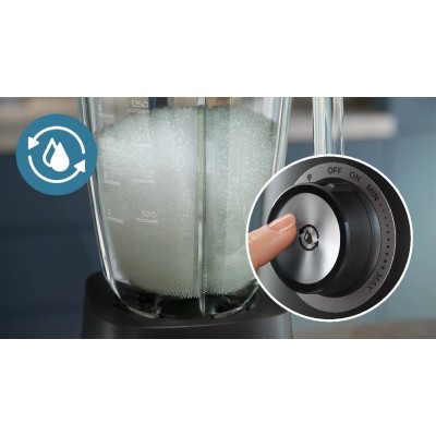 Блендер PHILIPS стаціонарний Series 5000, 1200Вт, чаша-2000мл, скло, склянка в комплекті, чорний (HR3041/00) Блендер PHILIPS стаціонарний Series 5000, 1200Вт, чаша-2000мл, скло, склянка в комплекті, чорний (HR3041/00)