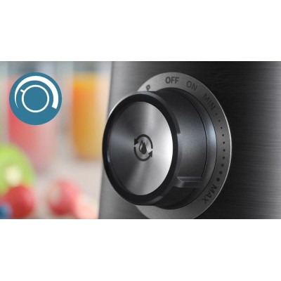 Блендер PHILIPS стаціонарний Series 5000, 1200Вт, чаша-2000мл, скло, склянка в комплекті, чорний (HR3041/00) Блендер PHILIPS стаціонарний Series 5000, 1200Вт, чаша-2000мл, скло, склянка в комплекті, чорний (HR3041/00)