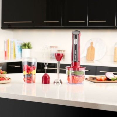 Блендер Russell Hobbs заглибний Desire Red, 500Вт, чаша-500мл, вінчик, міні-подріб., червоний (27140-56) Блендер Russell Hobbs заглибний Desire Red, 500Вт, чаша-500мл, вінчик, міні-подріб., червоний (27140-56)