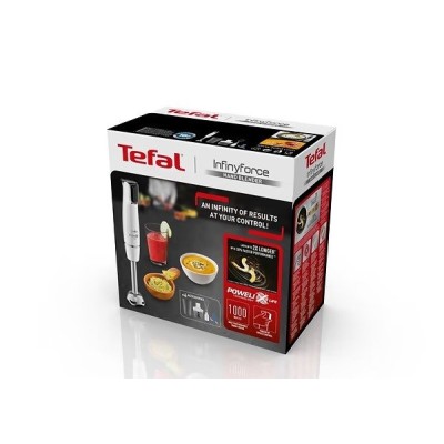 Блендер Tefal заглибний Infiny Force 1000Вт, 4в1, білий (HB944138)