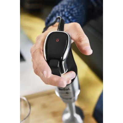 Блендер Tefal заглибний Infiny Force Pro, 1200Вт, 9в1, чаша-800мл, чопер-500мл, спіралайзер, турборежим, чорний (HB95LD38)