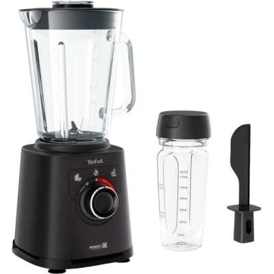 Блендер Tefal стаціонарний Perfectmix+ 1200Вт, чаша-2000мл, ємність для смузі, скло, чорний (BL87G831)