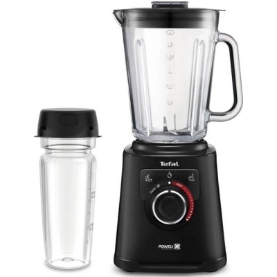 Блендер Tefal стаціонарний Perfectmix+ 1200Вт, чаша-2000мл, ємність для смузі, скло, чорний (BL87G831)