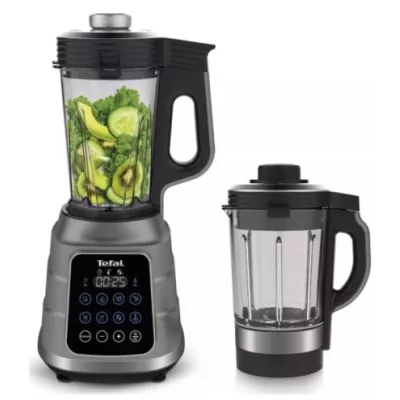 Блендер Tefal стаціонарний Ultrablend Vacuum Boost 1300Вт, чаша-2500мл, вакуумний, доп чаша 1400, сріблясто-чорний (BL985A31)