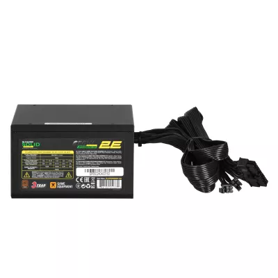 Блок живлення 2E GAMING Solid Power (650W), >85%, 80+ Bronze, 120мм, 1xMB 24pin(20+4), 2xCPU 8pin(4+4), 3xMolex, 6xSATA, 4xPCIe 