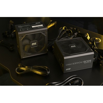 Блок живлення 2E GAMING Solid Power Pro ATX3.1 GEN5.0 (850W), >85%, 80+ Bronze, 120мм, 1xMB 24pin(20+4), 2xCPU 8pin(4+4), 3xMole