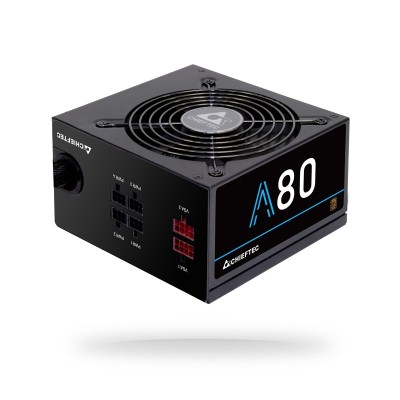 Блок живлення CHIEFTEC A-80 (750W), >85%, 120мм, 1xMB 24pin(20+4), 1xCPU 8pin(4+4), 4xMolex, 6xSATA, 2xPCIe 8pin(6+2), Modular (