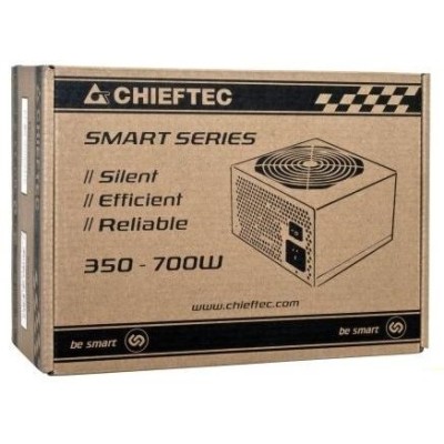 Блок живлення CHIEFTEC Smart (650W), >85%, 120мм, 1xMB 24pin(20+4), 1xCPU 8pin(4+4), 2xMolex, 6xSATA, 2xPCIe 8pin(6+2) (GPS-650A