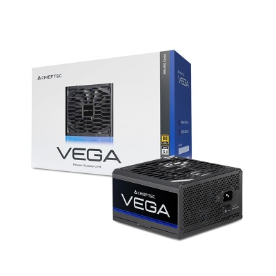 Блок живлення CHIEFTEC Vega (750W), >90%, 80+ Gold, 135мм FDB, 1xMB 24pin(20+4), 2xCPU 8pin(4+4), 3xMolex, 6xSATA, 4xPCIe 8pin(6