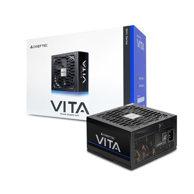 Блок живлення CHIEFTEC Vita (850W), >85%, 80+ Bronze, 120мм, 1xMB 24pin(20+4), 2xCPU 8pin(4+4), 2xMolex, 6xSATA, 4xPCIe 8pin(6+2