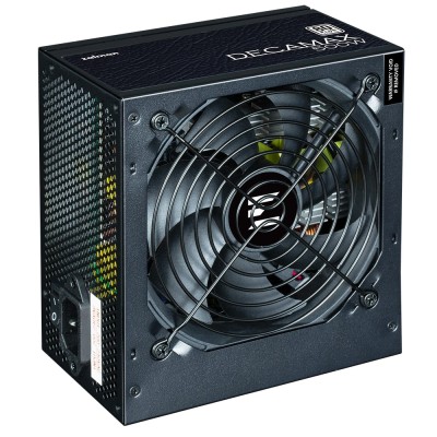 Блок живлення Zalman Decamax (500W) 85%, 80 Plus, 120мм, 1xMB 24pin(20+4), 1xCPU 8pin(4+4), 3xMolex, 4xSATA, 2xPCIe 8pin(6+2) (Z