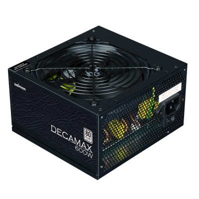 Блок живлення Zalman Decamax (600W) 85%, 80 Plus, 120мм, 1xMB 24pin(20+4), 1xCPU 8pin(4+4), 3xMolex, 6xSATA, 2xPCIe 8pin(6+2) (Z