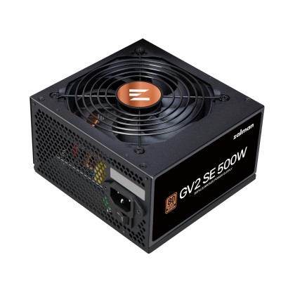 Блок живлення Zalman GV2SE (500W) 88%, 80+ Bronze, 120мм, 1xMB 24pin(20+4), 1xCPU(4pin+ 8pin), 3xMolex, 6xSATA, 2xPCIe 8pin(6+2)
