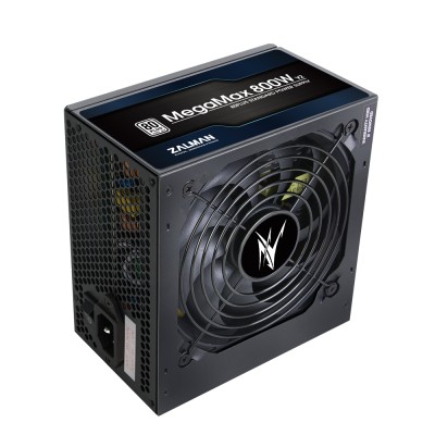 Блок живлення Zalman Megamax (800W), 83%, 80+ White, 120мм, 1xMB 24pin(20+4), 2xCPU (8pin+(4+4)pin) 4xMolex, 8xSATA, 4xPCIe 8pin