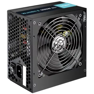 Блок живлення Zalman Wattbit II (500W), 83%, 120мм, 1xMB 24pin(20+4), 1xCPU 8pin(4+4), 3xMolex, 4xSATA, 2xPCIe 8pin(6+2) (ZM500-