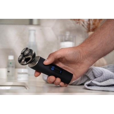 Бритва електр. Ardesto роторна SHRR-B8WDR, 8Вт, бритв.головок-3, Li-Ion, сух.+волог., чорний