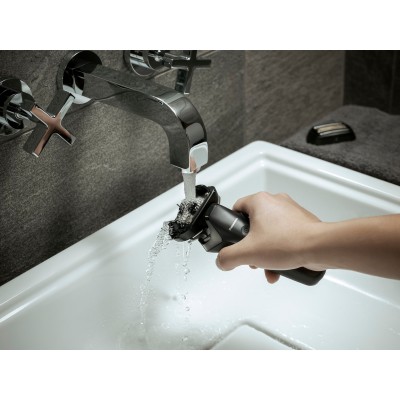 Бритва електр. Panasonic сіткова, 14000 об/хв, бритв.головок-6, Li-Ion, сух.+волог., тример, чорний (ES-LS6A-K820)