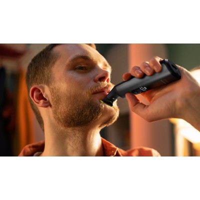 Бритва електр. Philips OneBlade Pro 360, Li-Ion, сух.+волог., індикатор заряду, твердий чохол, чорний (QP6652/61)