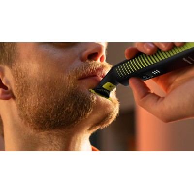 Бритва електр. Philips OneBlade Pro, Li-Ion, сух.+волог., індикатор заряду, чорний (QP6506/15)