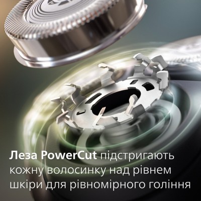 Бритва електр. Philips роторна Series 3000X, бритв.головок-3, Li-Ion, сух.+волог., тример, чорний (X3051/00)