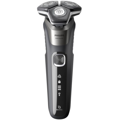 Бритва електр. Philips роторна Series 5000, 9Вт, бритв.головок-3, Li-Ion, сух.+волог., тример, сірий (S5887/10)