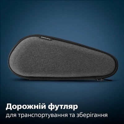 Бритва електр. Philips роторна Series 5000, 9Вт, бритв.головок-3, Li-Ion, сух.+волог., тример, чохол, сірий (S5887/30)