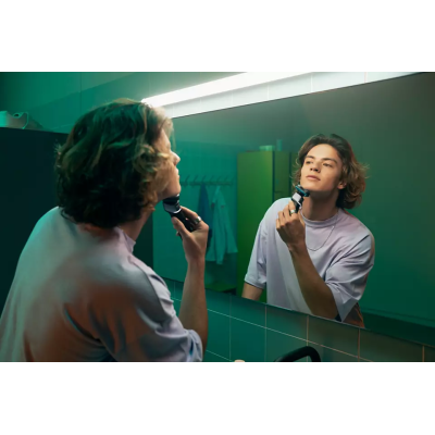 Бритва електр. Philips роторна Series 5000X, 4.5Вт, бритв.головок-3, Li-Ion, сух.+волог., чорно-синій (X5006/00)