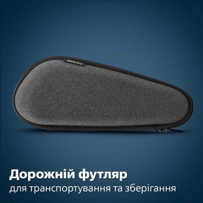 Бритва електр. Philips роторна Series 7000, 9Вт, бритв.головок-3, Li-Ion, сух.+волог., тример, чохол, Bt., сіро-синій (S7882/55)