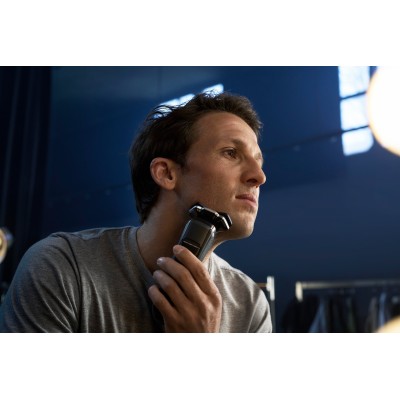 Бритва електр. Philips роторна Series 7000, 9Вт, бритв.головок-3, Li-Ion, сух.+волог., тример, чохол, Bt., сіро-синій (S7882/55)