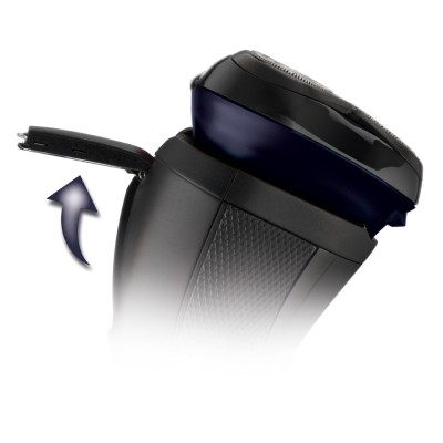 Бритва електр. Remington роторна R4 Style Series, бритв.головок-3, от сети, сух., тример, чорно-синій (R4002)