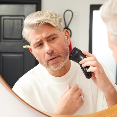 Бритва електр. Remington роторна R4 Style Series, бритв.головок-3, от сети, сух., тример, чорно-синій (R4002)