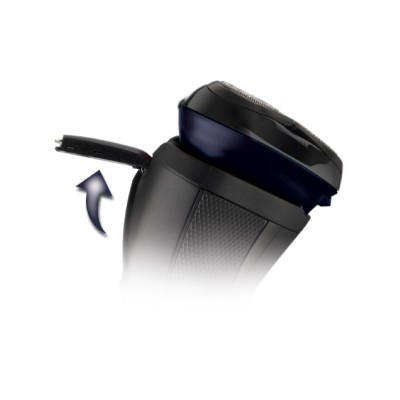 Бритва електр. Remington роторна Style Series, бритв.головок-3, от сети, сух., тример, чорно-синій (R3002)