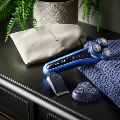 Бритва електр. Remington роторна X7 Limitless X, бритв.головок-3, від мережі, сух.+волог., тример, водонепрон., швид. зарядка, ч