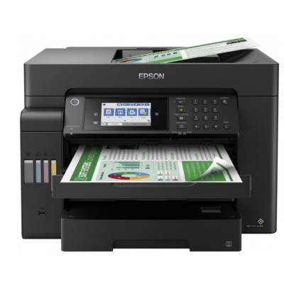БФП ink color A3 Epson EcoTank L15150 32_22 ppm Fax DADF Duplex USB Ethernet Wi-Fi 4 inks Pigment (C11CH72404)