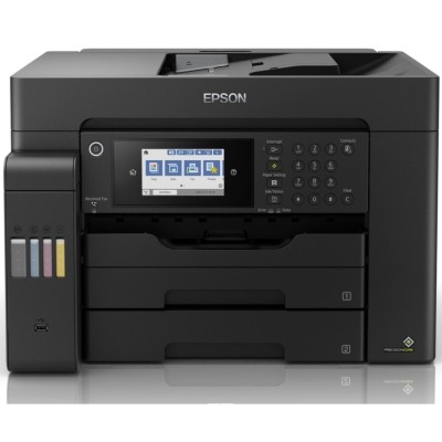 БФП ink color A3 Epson EcoTank L15150 32_22 ppm Fax DADF Duplex USB Ethernet Wi-Fi 4 inks Pigment (C11CH72404)