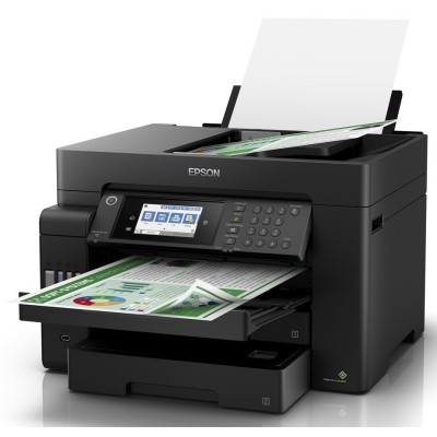 БФП ink color A3 Epson EcoTank L15150 32_22 ppm Fax DADF Duplex USB Ethernet Wi-Fi 4 inks Pigment (C11CH72404)