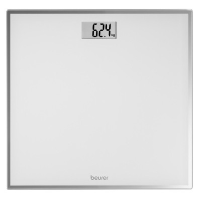 Ваги Beurer підлогові, 150кг, CR2032x1, в комплекті, скло, білий (GS_120)