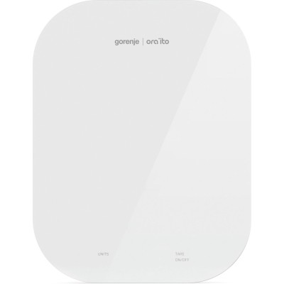 Ваги Gorenje кухонні, 10кг, AAAx3 в комплекті, скло, білий (KT10ORAW)