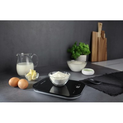 Ваги Gorenje кухонні, 10кг, AAAx3 в комплекті, скло, чорний (KT10ORAB)