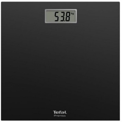 Ваги Tefal підлогові Premiss, 150кг, CR2032x1 в комплекті, скло, чорний (PP1400V0)