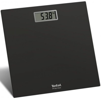 Ваги Tefal підлогові Premiss, 150кг, CR2032x1 в комплекті, скло, чорний (PP1400V0)