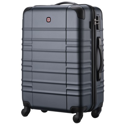 Валіза Wenger, Amplar, середня, пластик, 4 колеса, синя (653147)