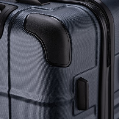 Валіза Wenger, Amplar, середня, пластик, 4 колеса, синя (653147)