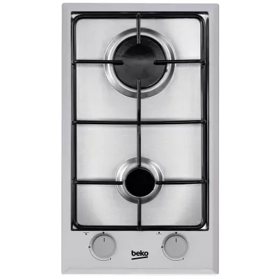 Варильна поверхня Beko газова, 30см, Доміно, нерж (HDCG32220FX)
