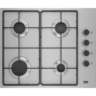 Варильна поверхня Beko газова, 60см, нерж (HIGG64123SX)