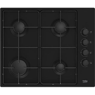 Варильна поверхня Beko газова, 60см, чорний (HIGG64123SB)