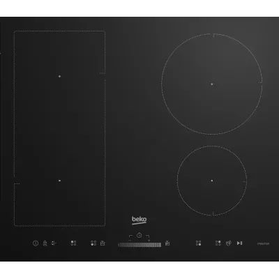 Варильна поверхня Beko індукційна, 60см, розширена зона, чорний (HII64500UFT)