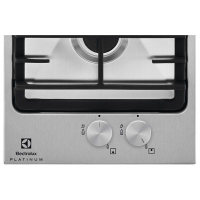 Варильна поверхня Electrolux газова, 30см, чавун, Доміно, нерж (EGG3322NVX)