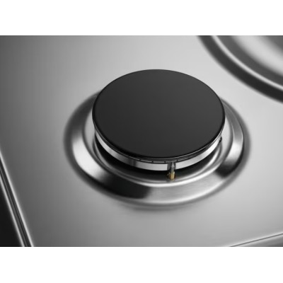 Варильна поверхня Electrolux газова, 30см, чавун, Доміно, нерж (EGG3322NVX)